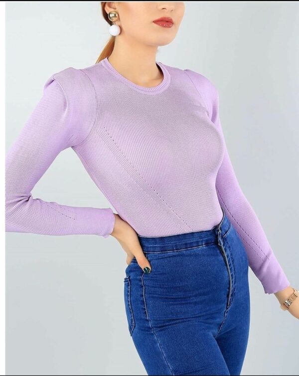 Дамска блуза цвят лилаво код B0052-4