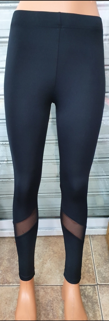 Дамски клин с тюл цвят черно код K0004