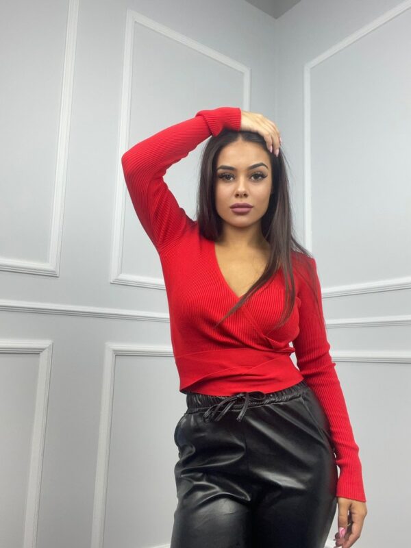 Дамска блуза в червен цвят код B0109-6