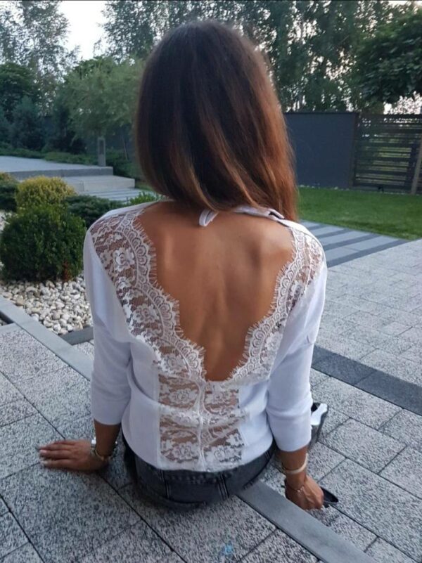 Дамска блуза с дантела на гърба код B0162-2