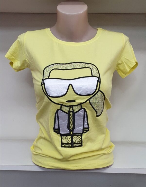 Дамска тениска цвят жълто код T0035-6