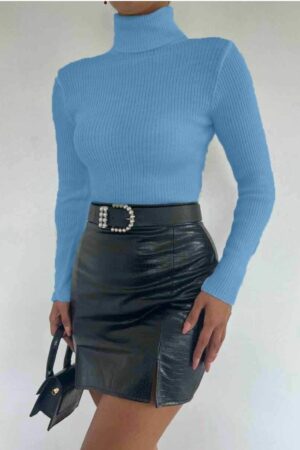 Дамски пуловер с поло яка PL0012-9