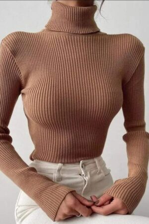 Дамски пуловер с поло яка PL0012-14