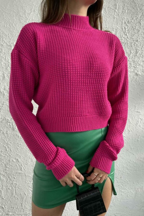 Дамски пуловер с поло яка PL0013-3