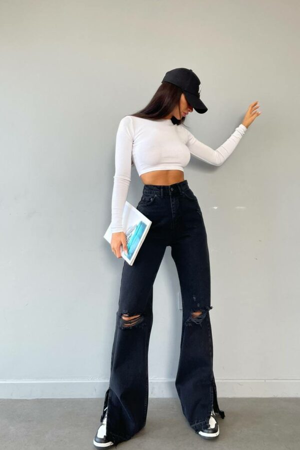 High rise Boot cut jeans DN0033