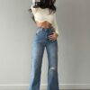 High rise Boot cut jeans DN0034