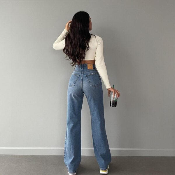 High rise Boot cut jeans DN0034