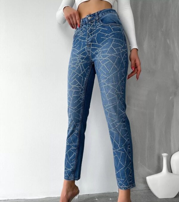 High rise regular fit jeans DN0044 - Image 3