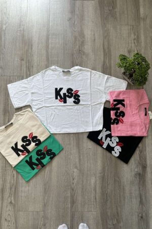 Дамска къса тениска T0325