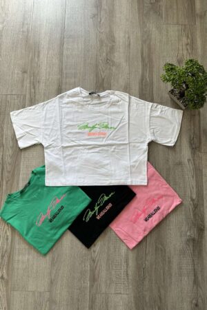 Дамска къса тениска T0325