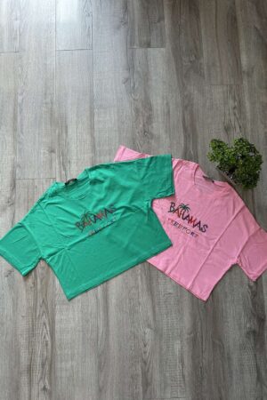 Дамска къса тениска T0325