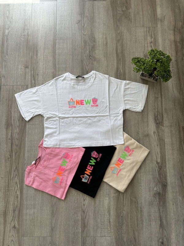 Дамска къса тениска T0329