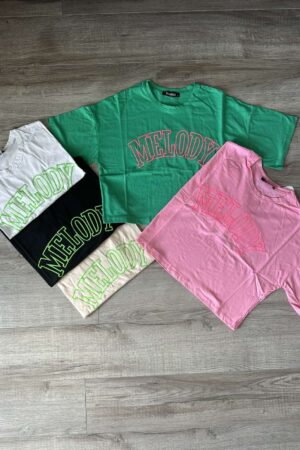 Дамска къса тениска T0325