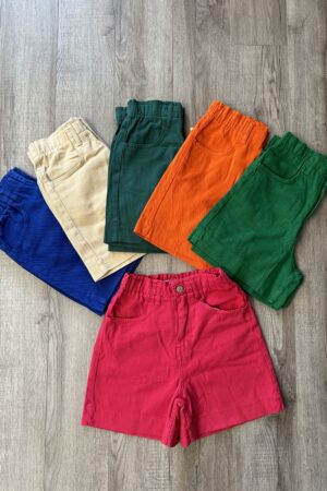 Къс цветен дънков панталон DK0027