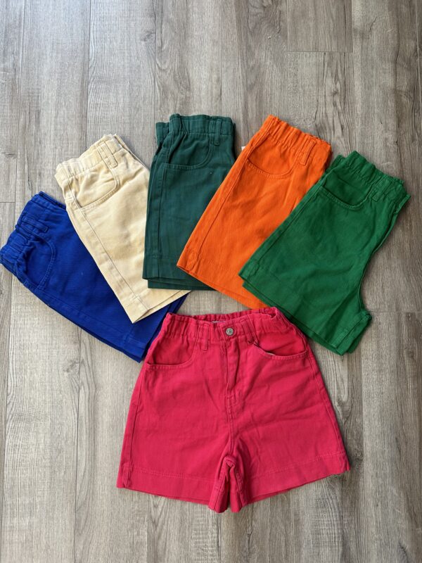 Къс цветен дънков панталон DK0027