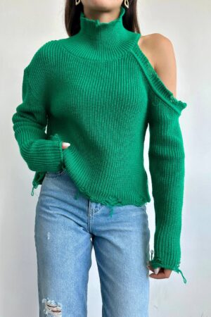 Дамски ефектен пуловер PL0029