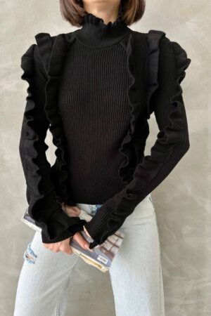 Дамски ефектен пуловер PL0031