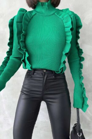 Дамски ефектен пуловер PL0031-2