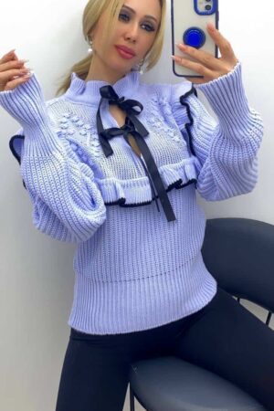 Дамски ефектен пуловер PL0032-4