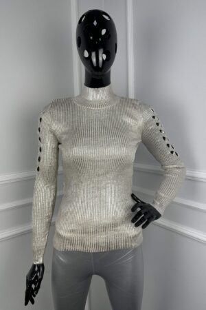Дамски лъскав пуловер PL0044-1