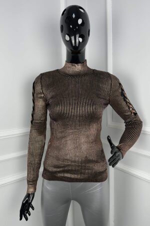 Дамски лъскав пуловер PL0044-5