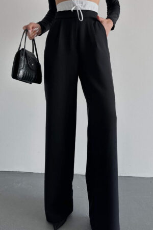 Дамски панталон черен цвят PN0054