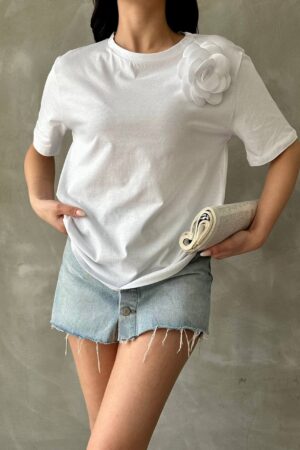 Дамска тениска T0369-1 бял