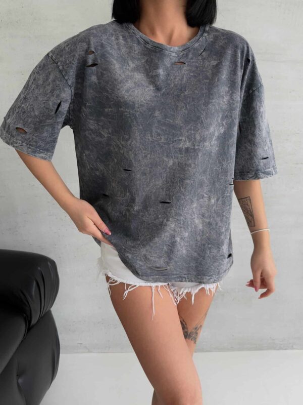 Дамска широка тениска T0403-1 - Image 2