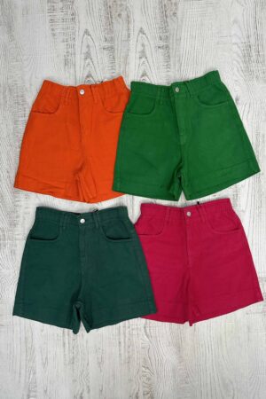 Къс цветен дънков панталон DK0035