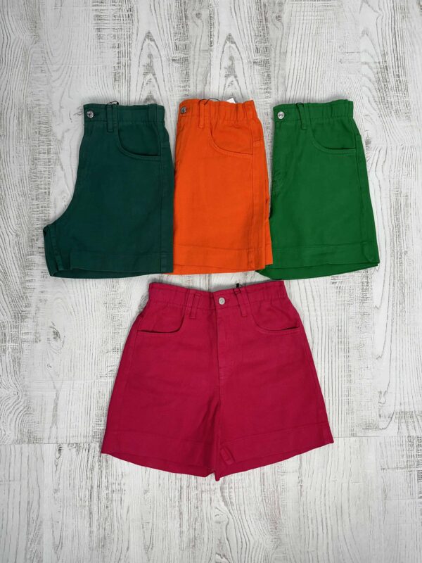 Къс цветен дънков панталон DK0035