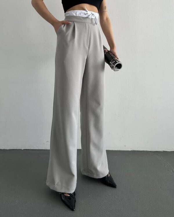 Дамски панталон цвят сив PN0054-1