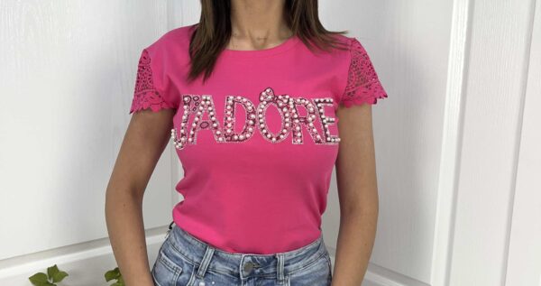 Дамска тениска Jadore циклама T0440 - Image 2