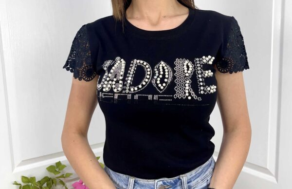 Дамска тениска Jadore черна T0440-4