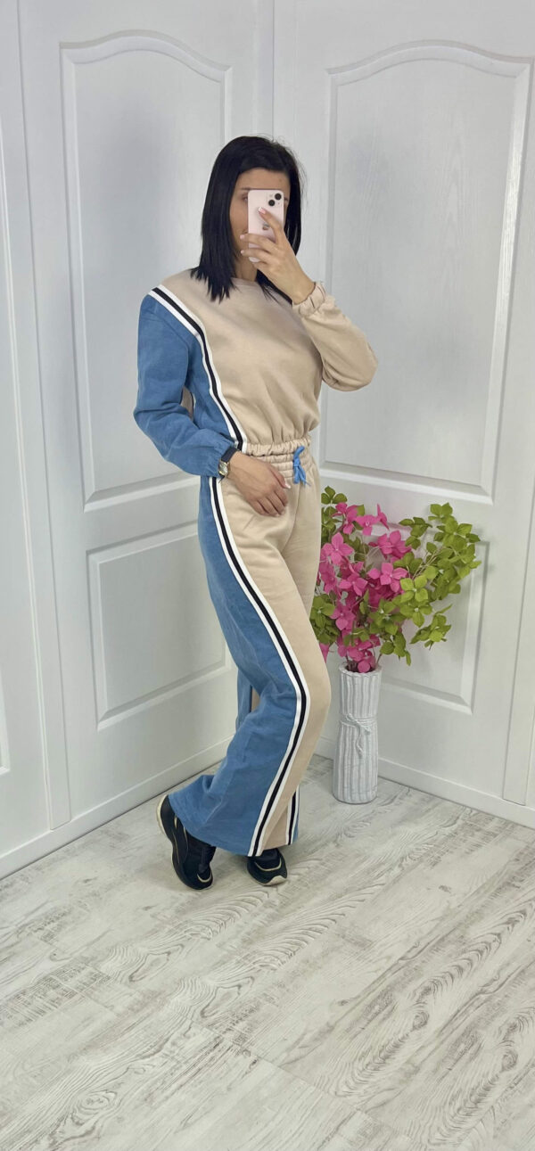 Дамски ватиран комплект с дънков ефект ED0448-4 - Image 3