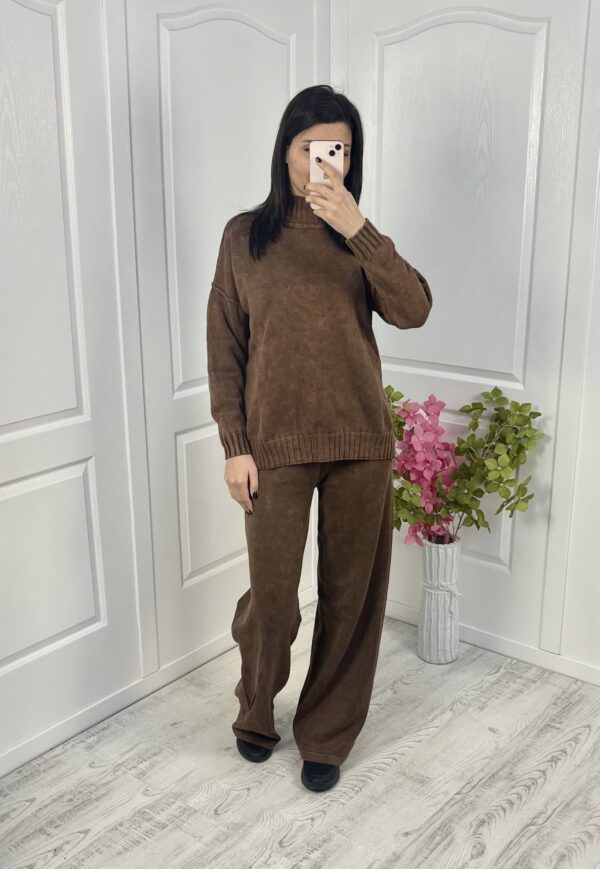 Дамски комплект кафяв ED0513 - Image 3