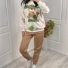 Дамски ватиран комплект бежов ED0532-1 - Image 3