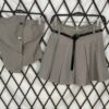 Дамски модерен комплект бежов ED0598-1